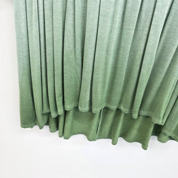 Mint‎ Green Dip Dye Babydoll Top M Soft Ombre Flowy Tunic High Waist Stretch - Picture 10 of 10